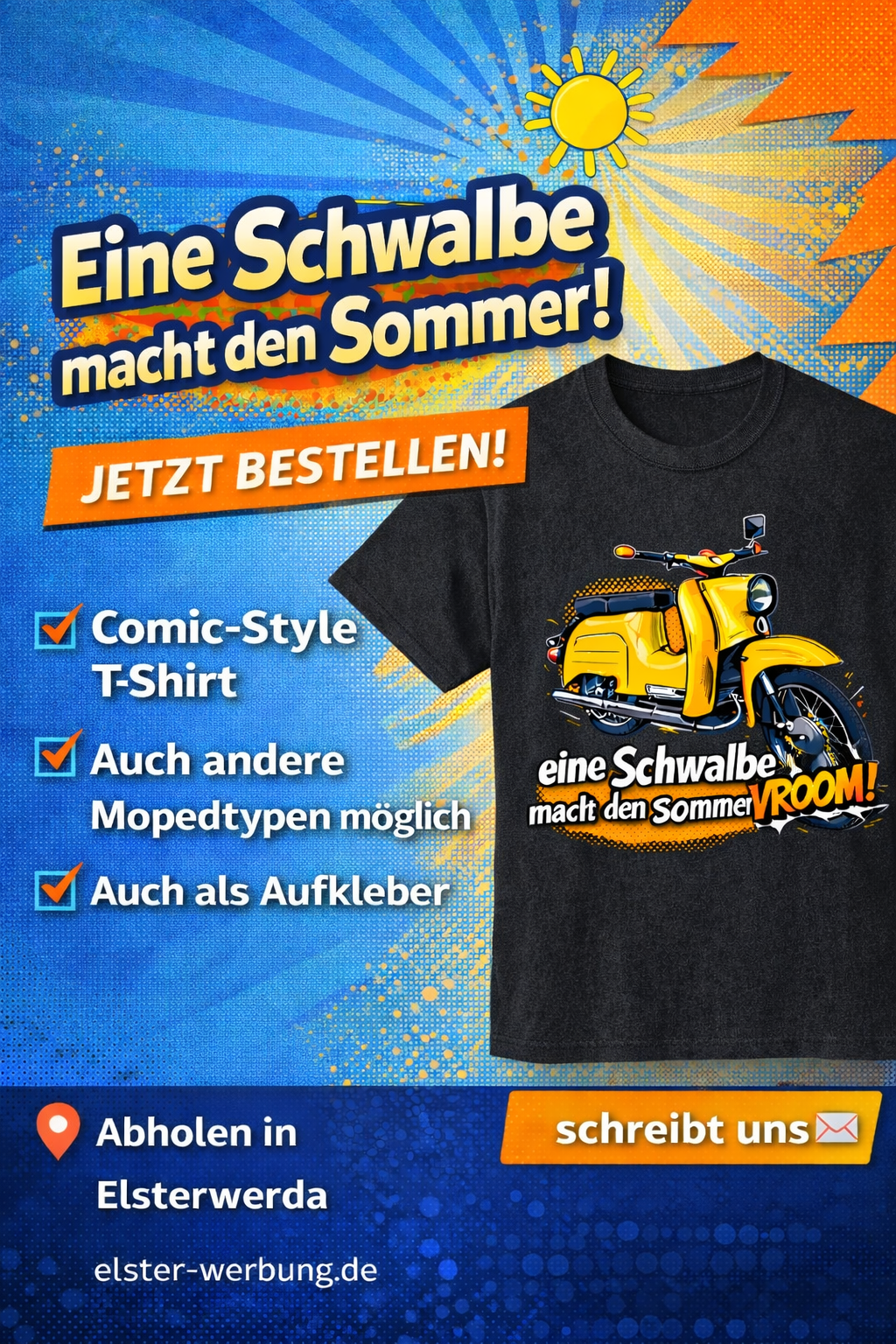 Schwalbe T-Shirt – Eine Schwalbe macht den Sommer