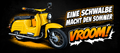 Schwalbe Garagenbanner – Eine Schwalbe macht den Sommer